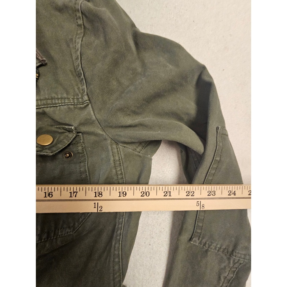 KUT from the Kloth Olive Green Cotton Utility Field Jacket KJ22402SF Large - Picture 4 of 7